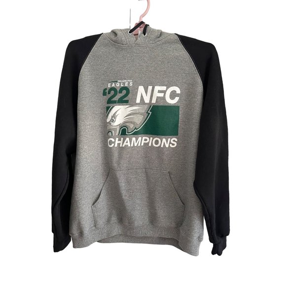 Jerzees Other - Jerzees Philadelphia Eagles "22 NFC Gray Black Men's 2XL Hoodie CHECK PHOTOS